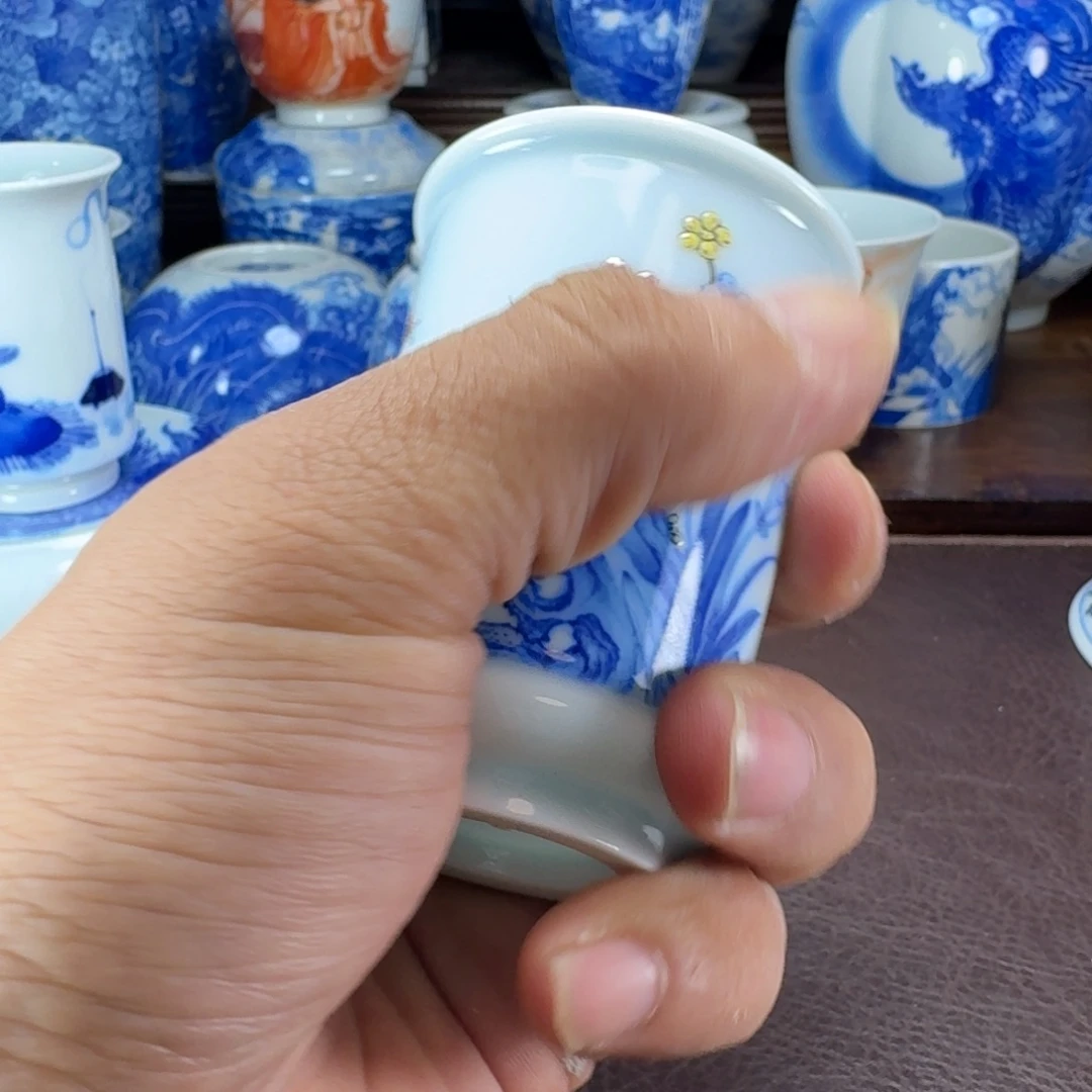 M***n瓷片当代景德镇陶瓷手绘茶具