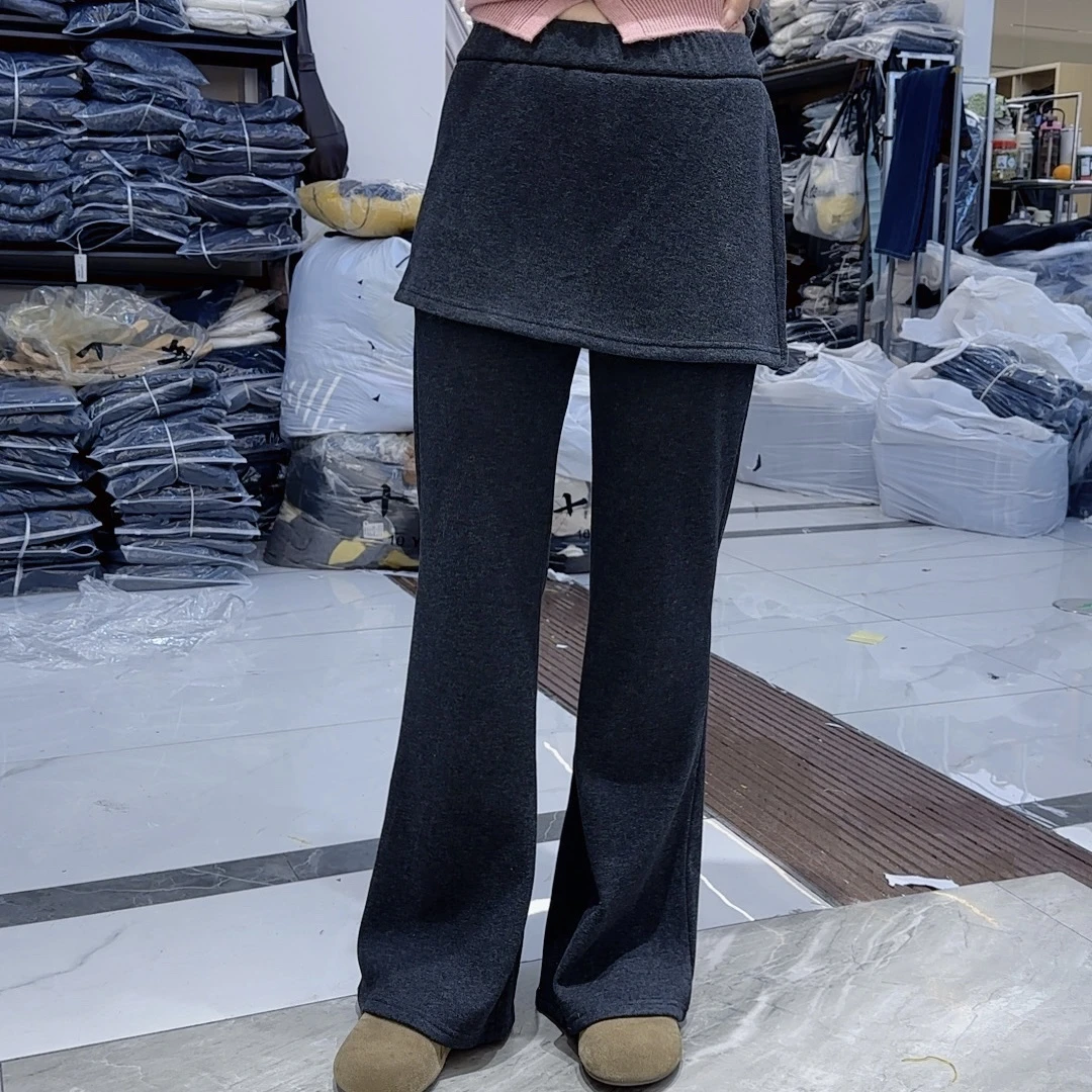 喇叭直筒裤休闲裤裙裤微喇裤冬季秋冬外穿百搭女裤