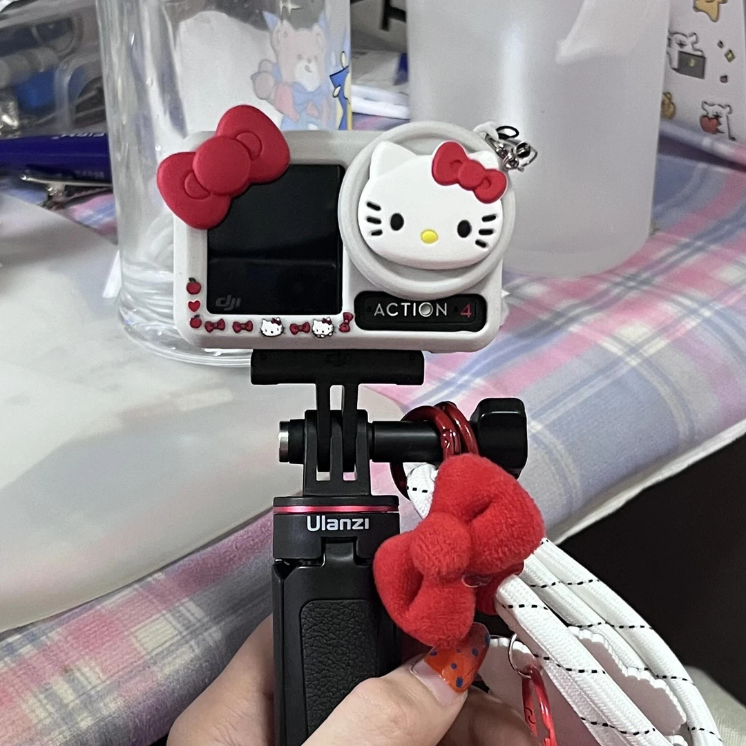 hellokitty大疆Action5 pro硅胶保护壳装饰小配件防尘防摔保护壳