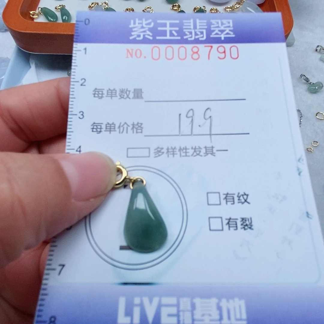 颈饰未镶嵌翡翠冰透随行