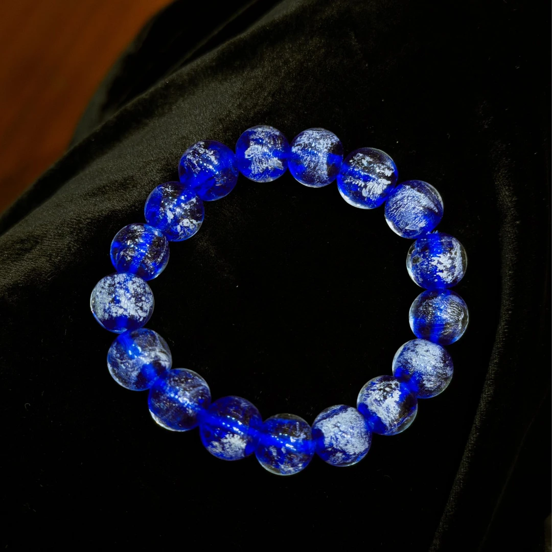 【龙措出品】蔚蓝琉璃手串