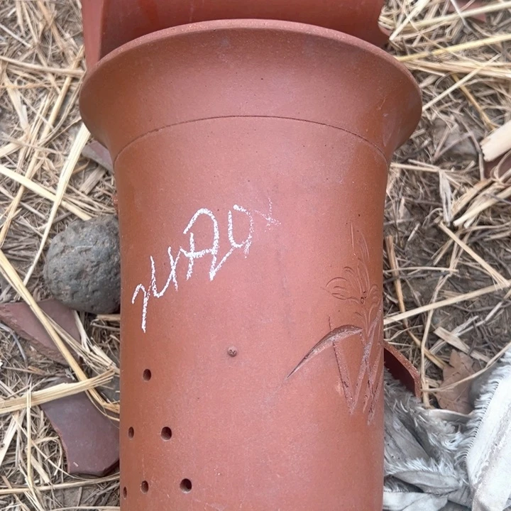 红陶紫砂兰花盆微瑕