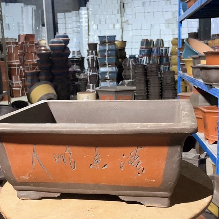 40红色马槽花盆花盆