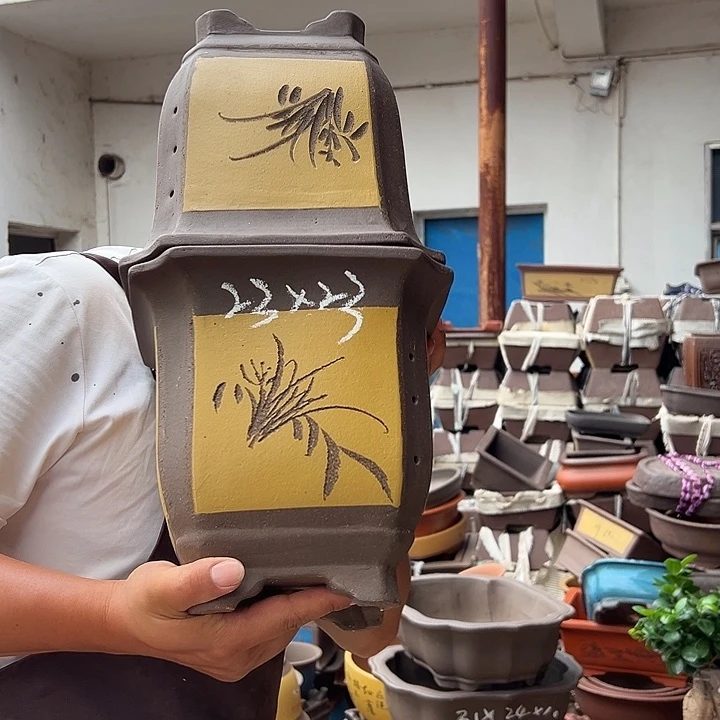 紫砂花盆紫砂花盆