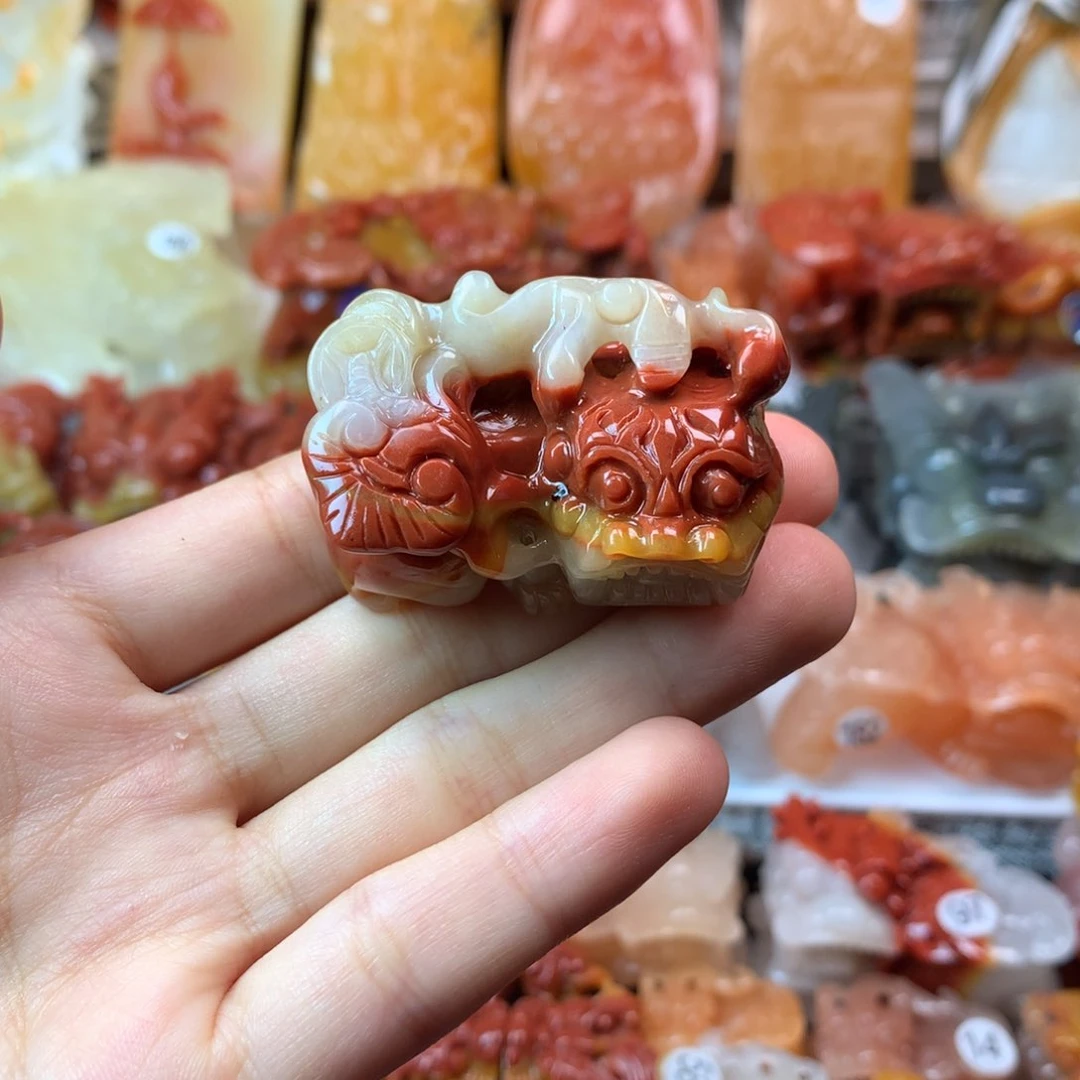 石英质玉（黄龙玉）未镶嵌挂件