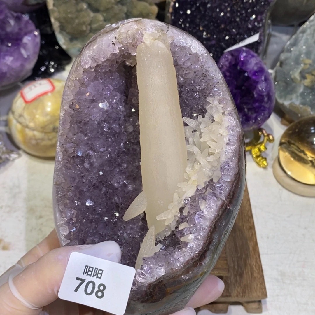 大型摆件（非配饰）未镶嵌水晶方解石