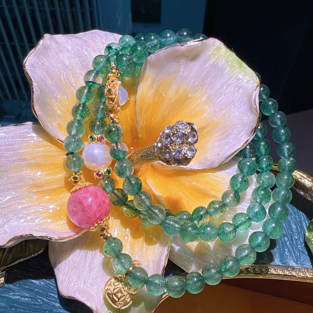 合成金属琉璃手链 天然糖果色饰品29ZB230532