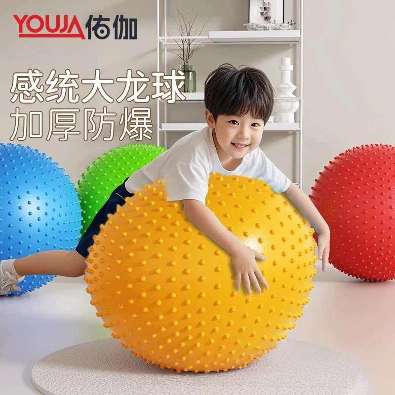 瑜伽球早教大龙球儿童前庭感统训练器幼儿园平衡触觉家用按摩玩具