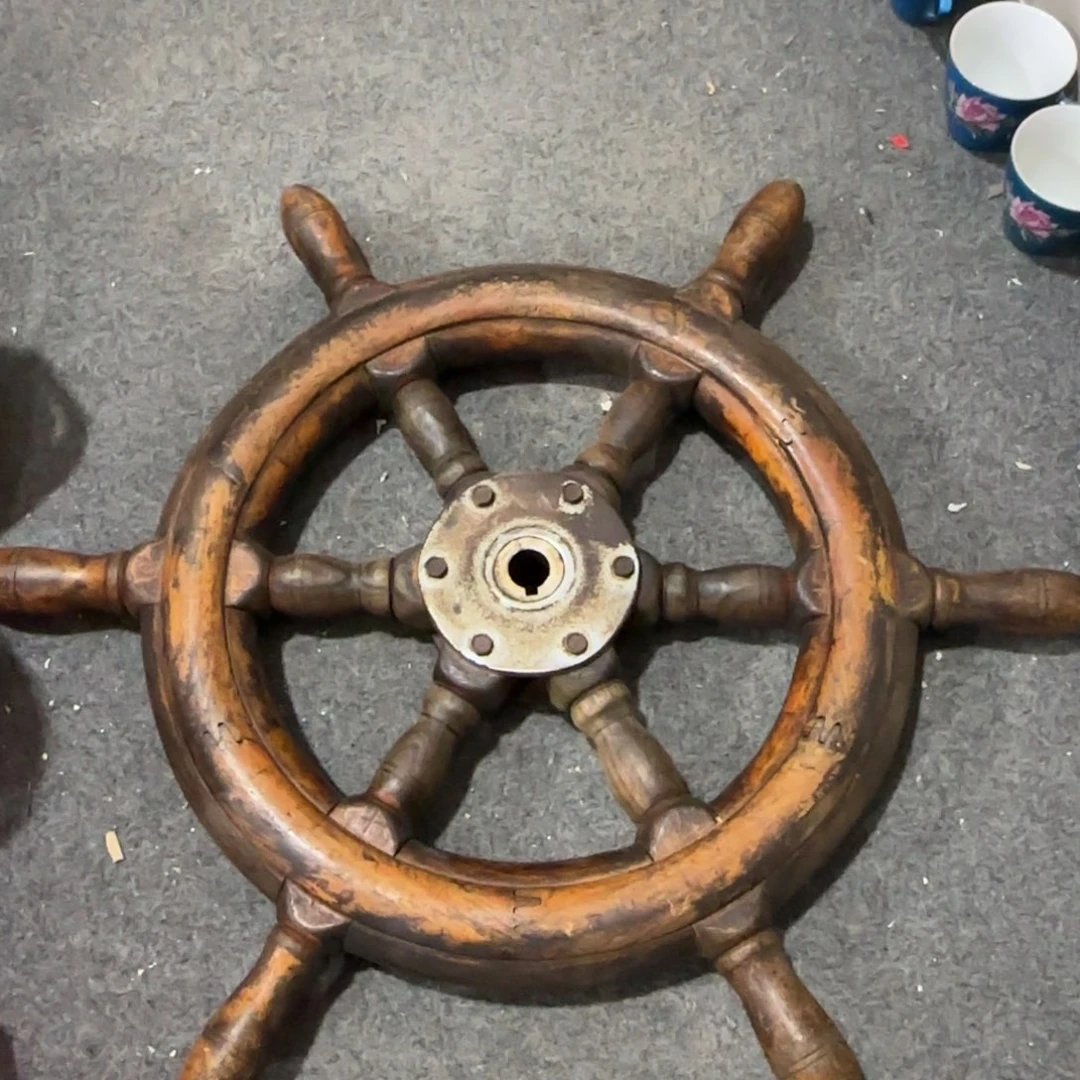 有机玻璃怀旧舵轮一个