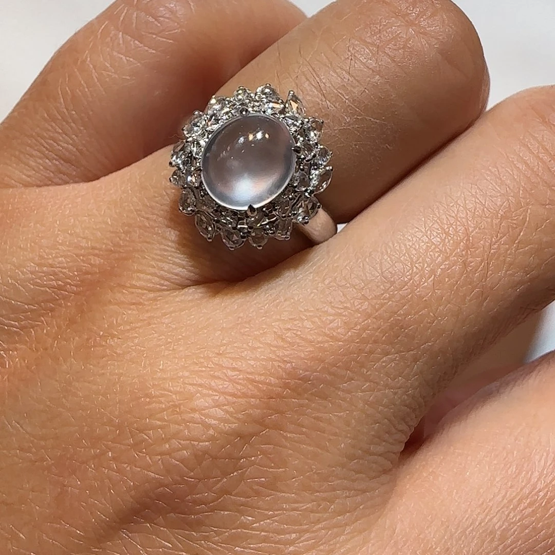 翡翠18K金镶嵌戒指戒指