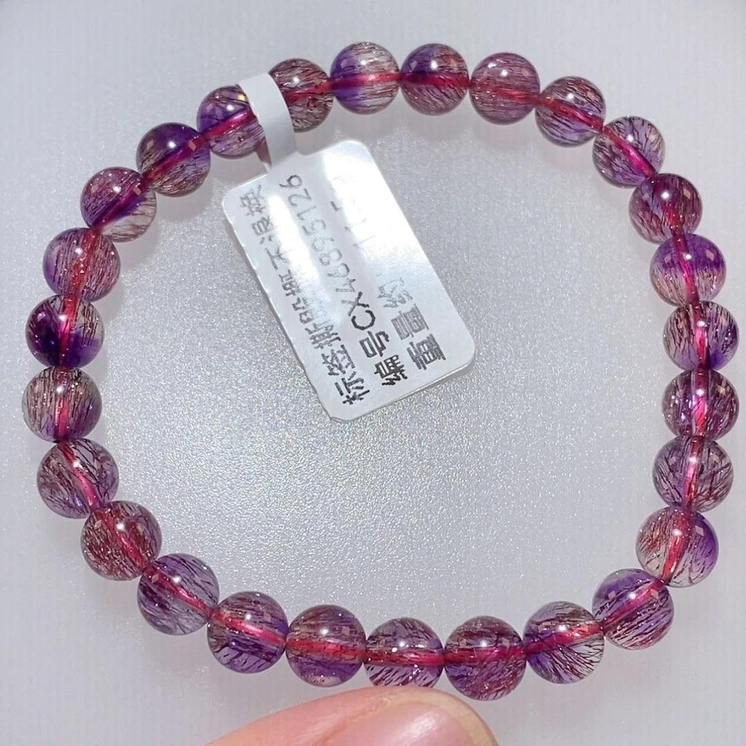 水晶手链未镶嵌F紫超七6.8