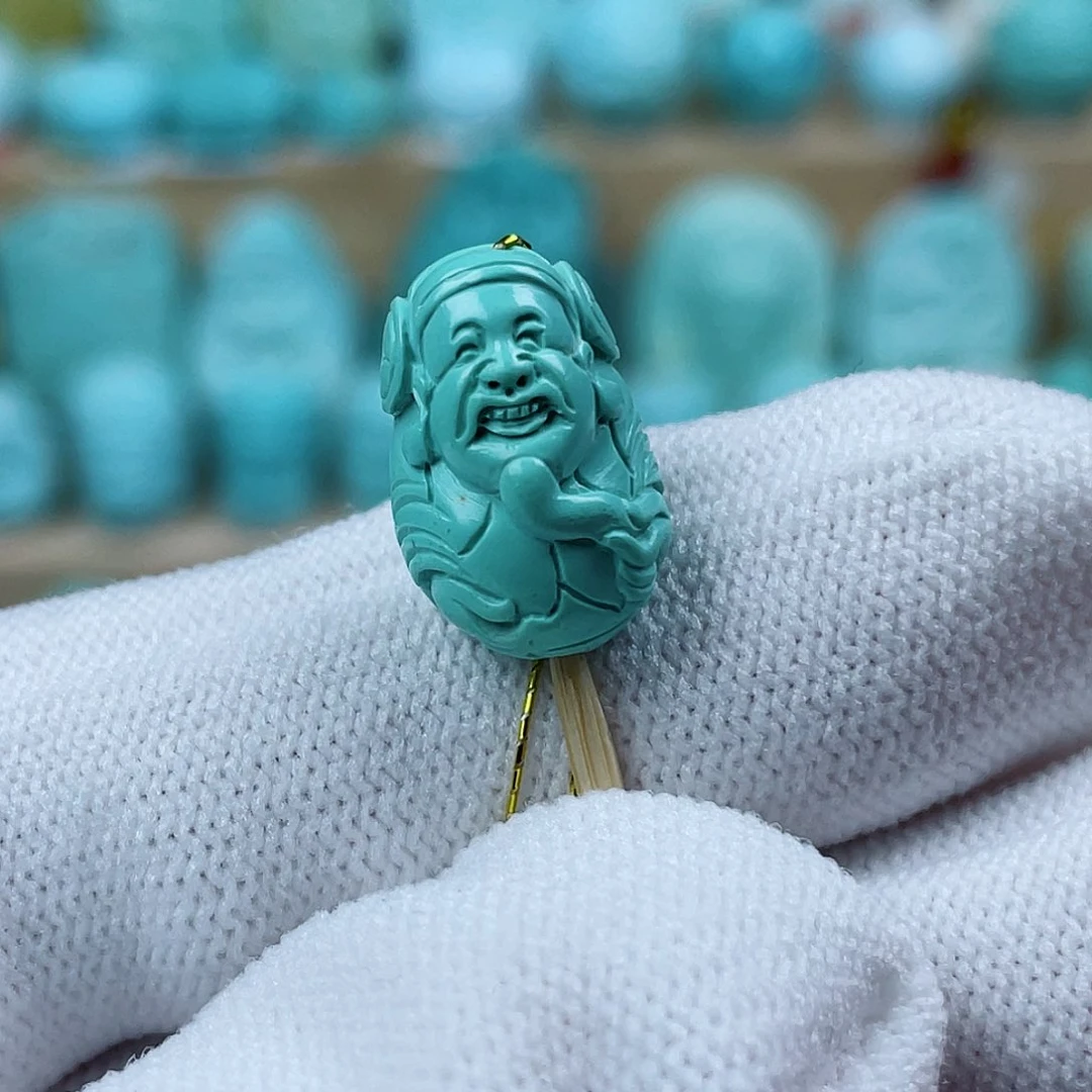 未镶嵌绿松石珠宝半成品