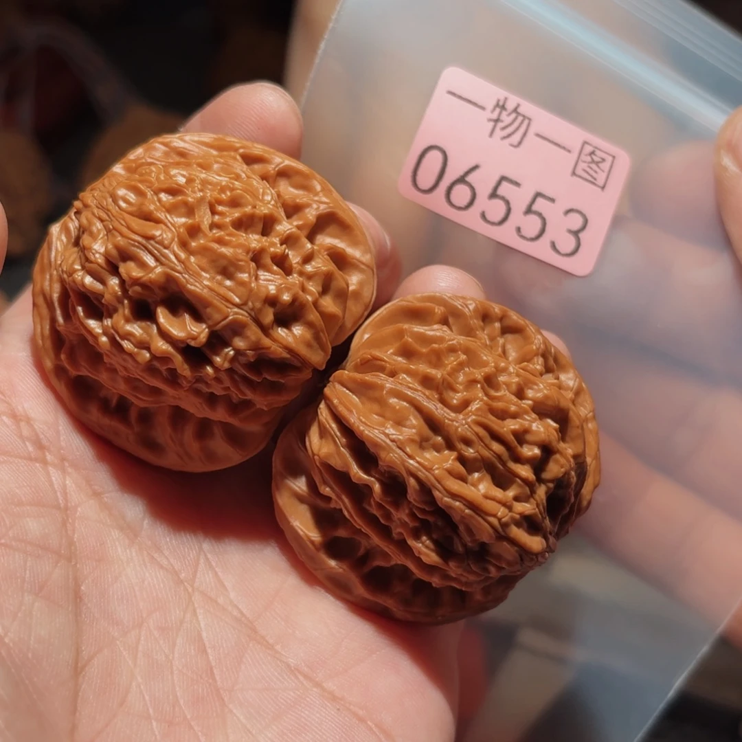 文玩核桃把件磨盘