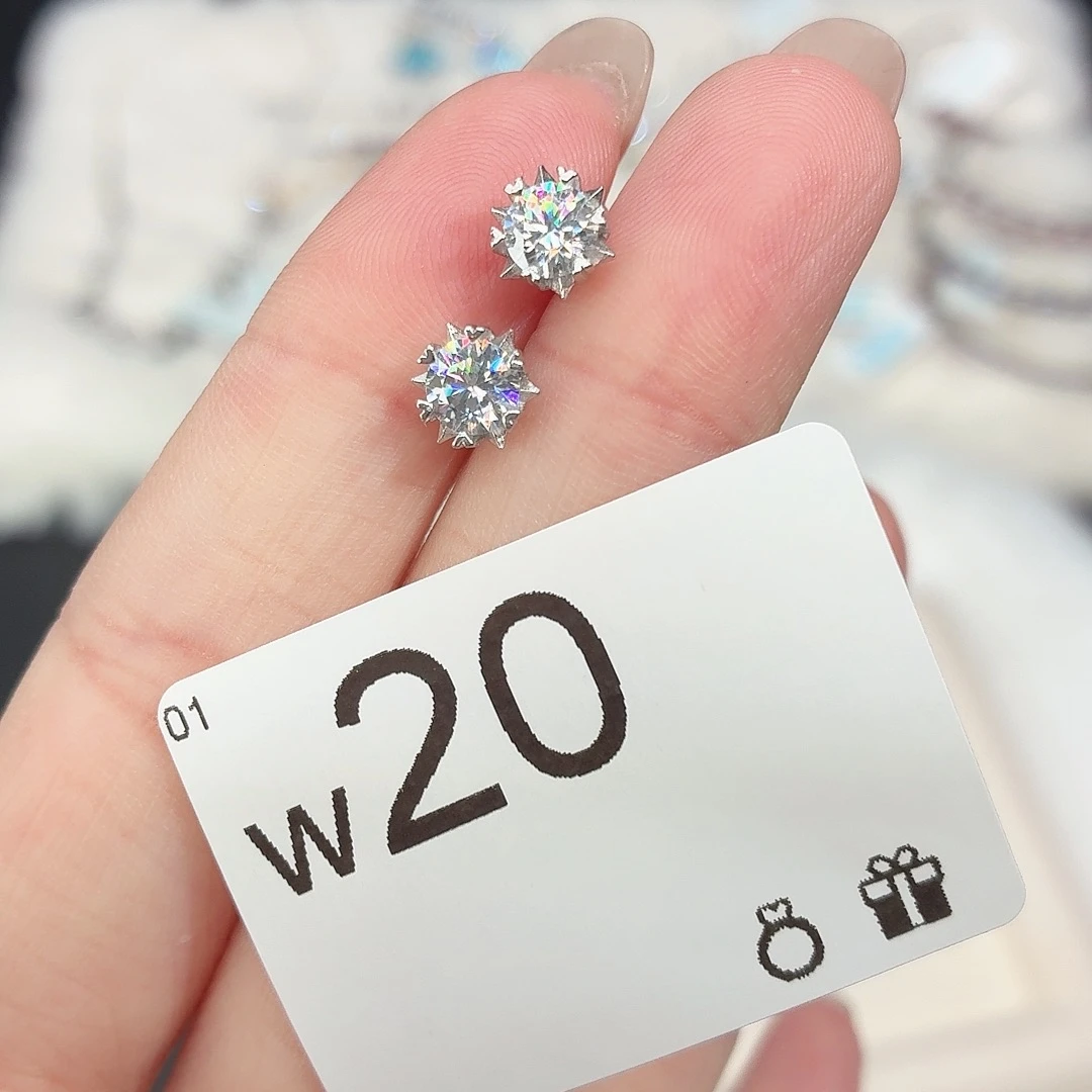 925银合成碳硅石w