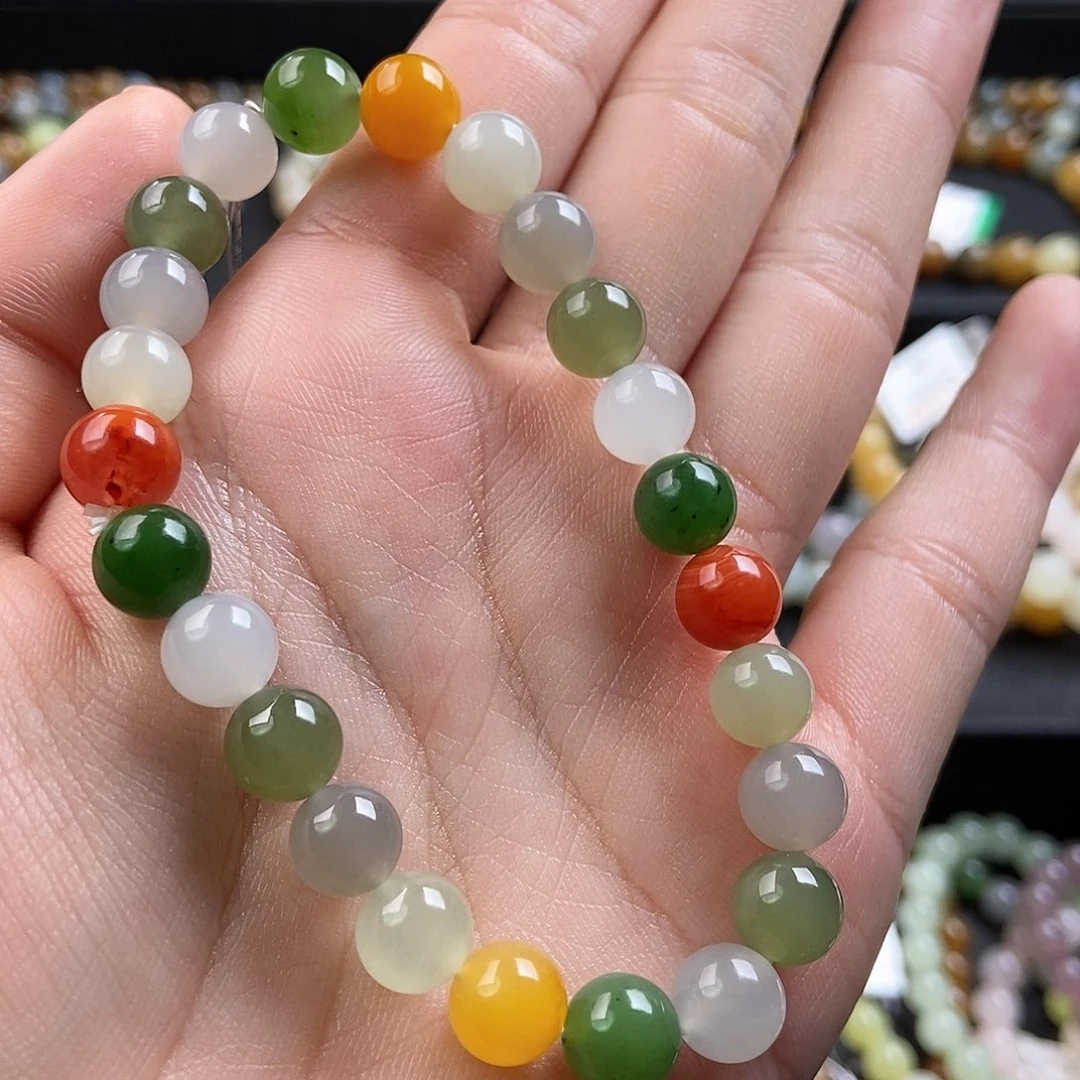 和田玉未镶嵌手链