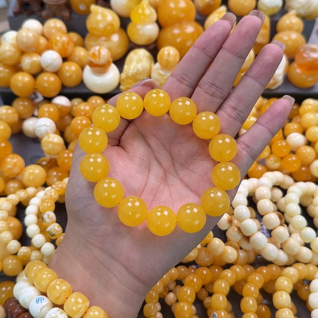 蜜蜡未镶嵌珠宝奇石同料17.5mm