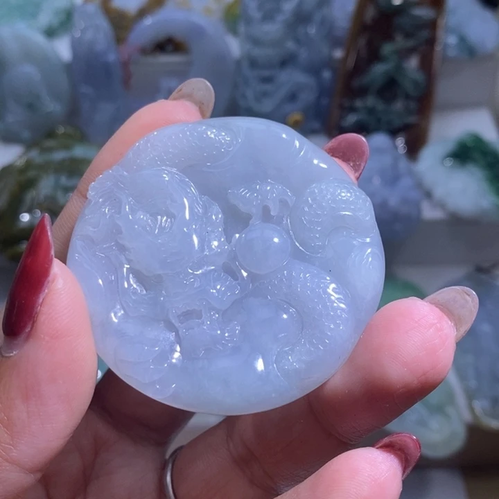 【闪购商品】翡翠未镶嵌颈饰龙牌