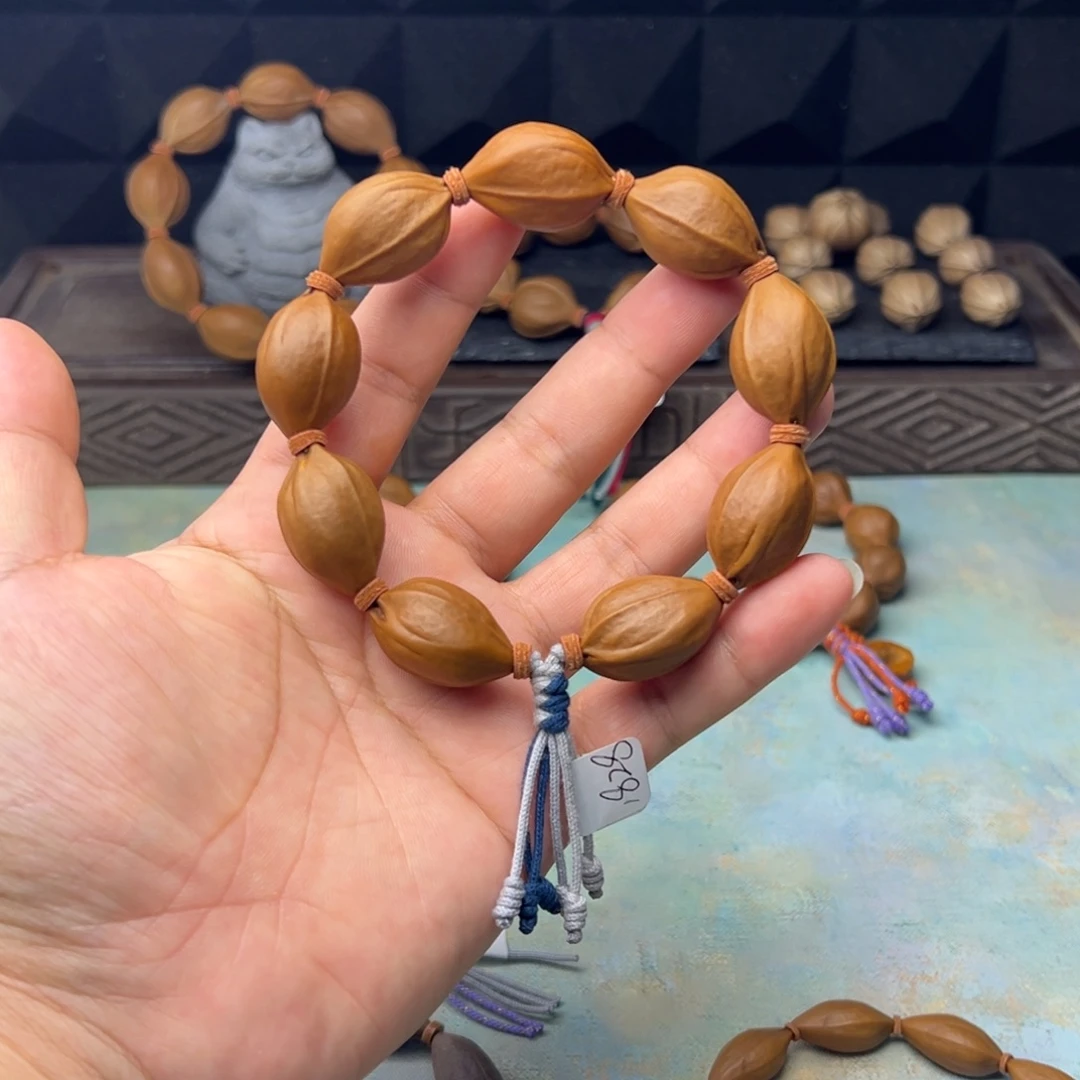 橄榄核手串/手链原生态梅林铁核18*28