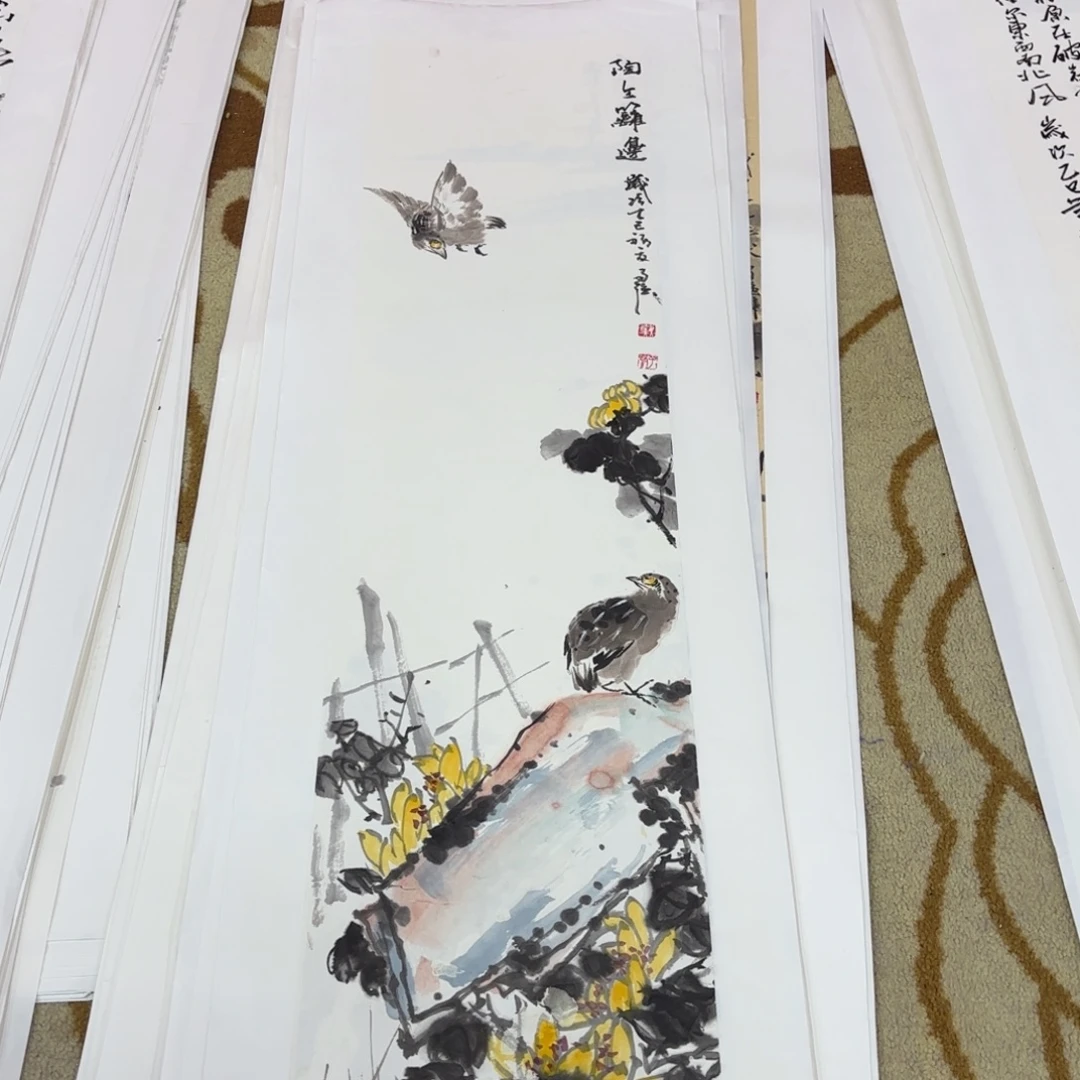 梵***夫国画戴志强三尺对开艺