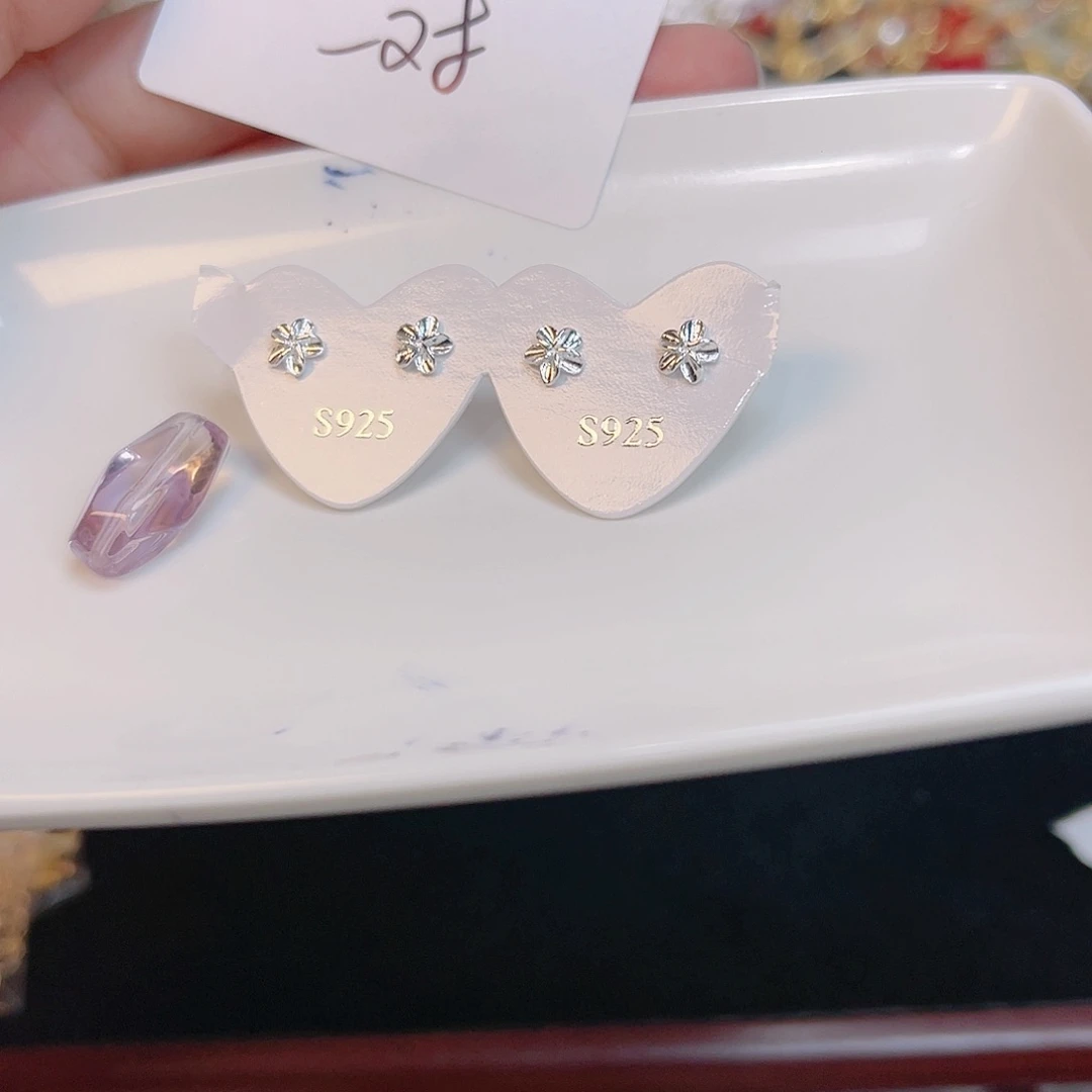 紫晶珠宝半成品银S925镶嵌33