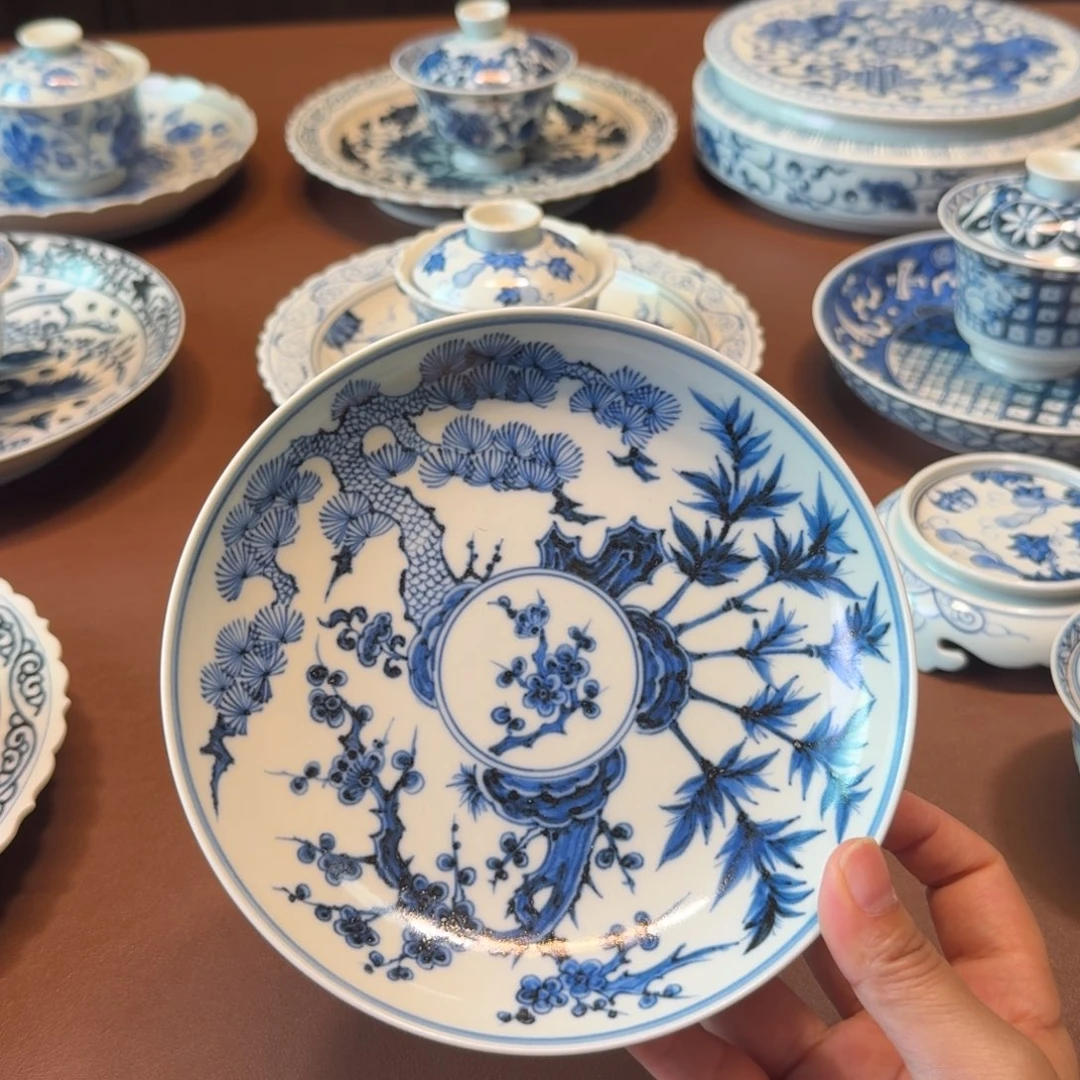手工手绘茶具壶承