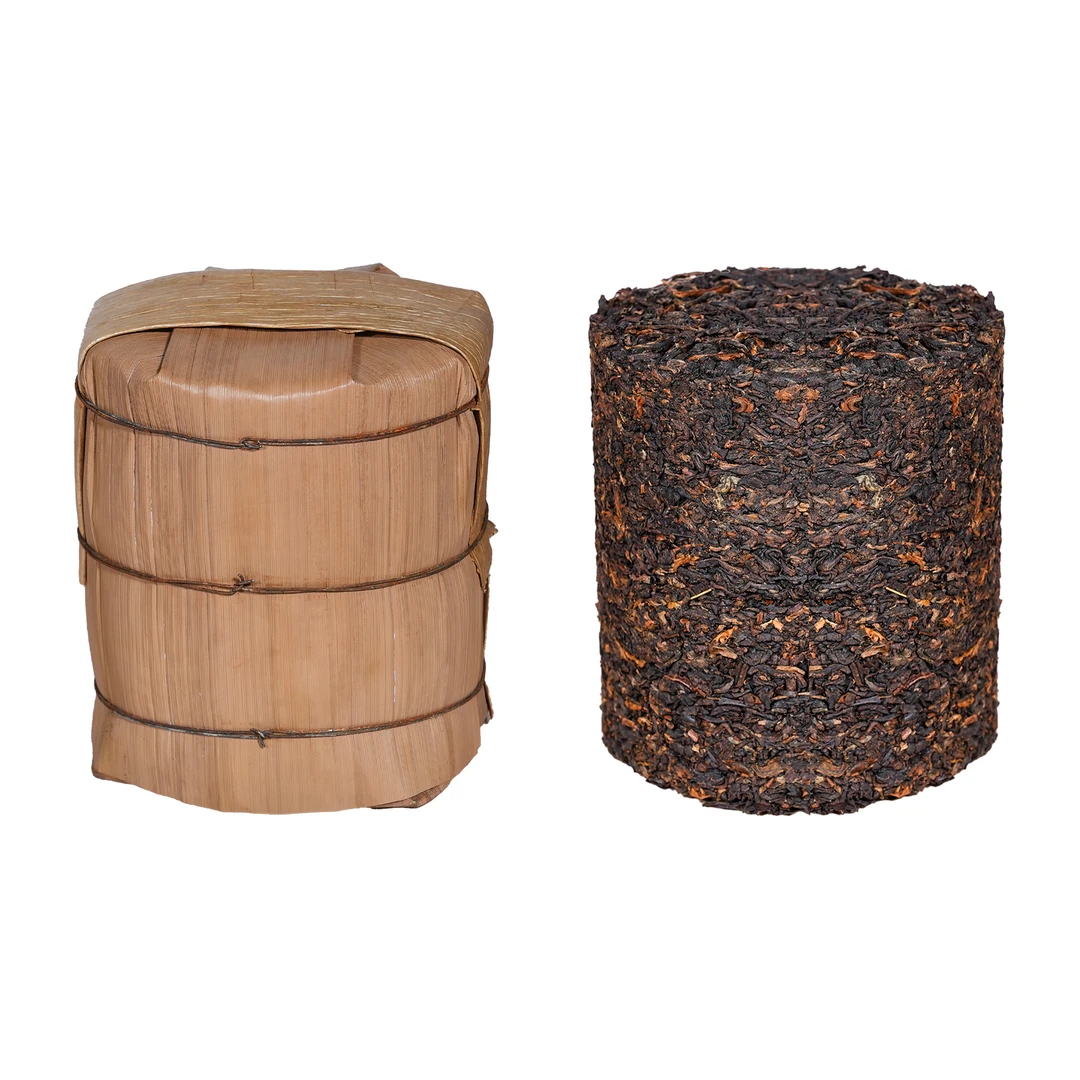 【老李私藏茶】十六年原料焦糖可可香大龙柱普洱熟茶500g（带茶样）