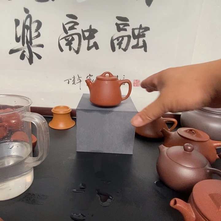 茶壶红泥原矿红降坡高瓢70cc