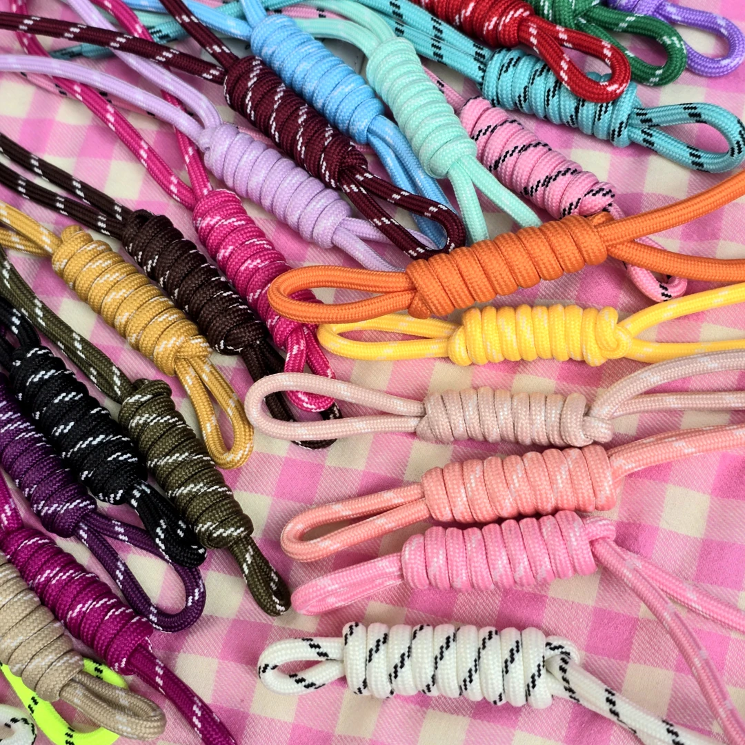 MIU系编织绳~多巴胺彩色跳点涤纶包芯DIY包包手机个性装饰挂手工