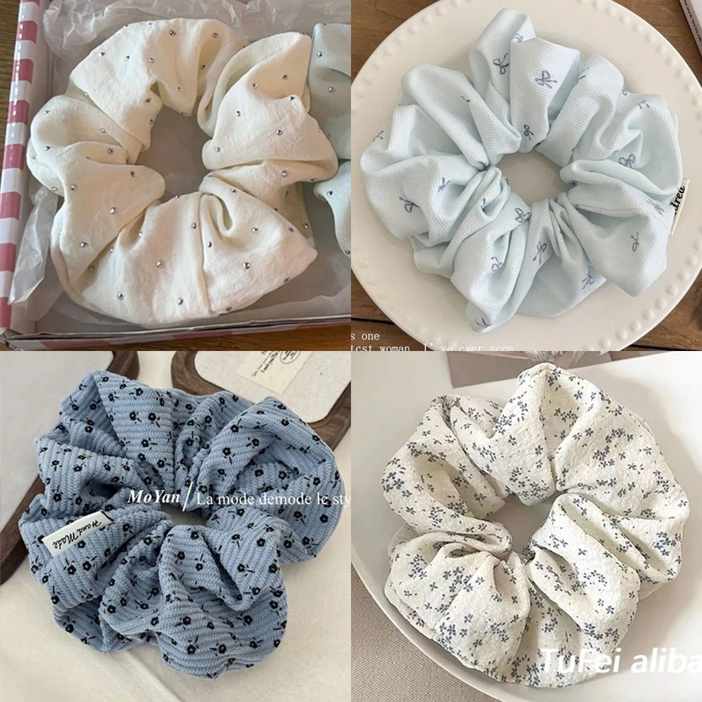 满天星大肠发圈新款马尾可爱学生洋气百搭女生不勒发蓬松基础ins