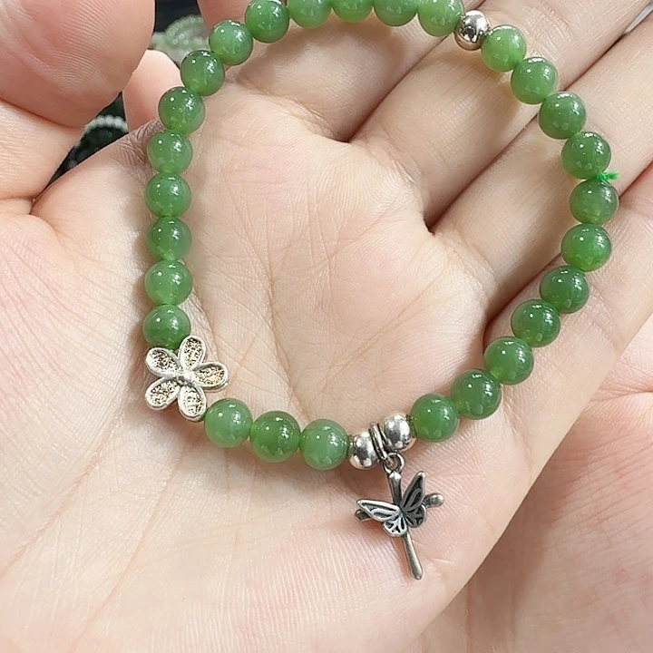 和田玉银S925镶嵌颈饰