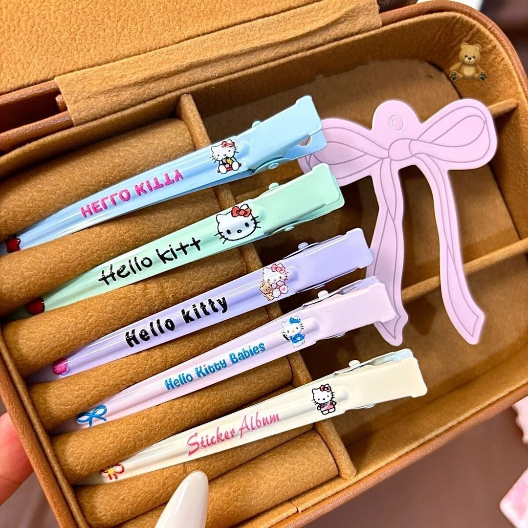 Kitty发夹一字发卡萌趣卡通头饰可爱少女心蓬松刘海碎发佩戴神器