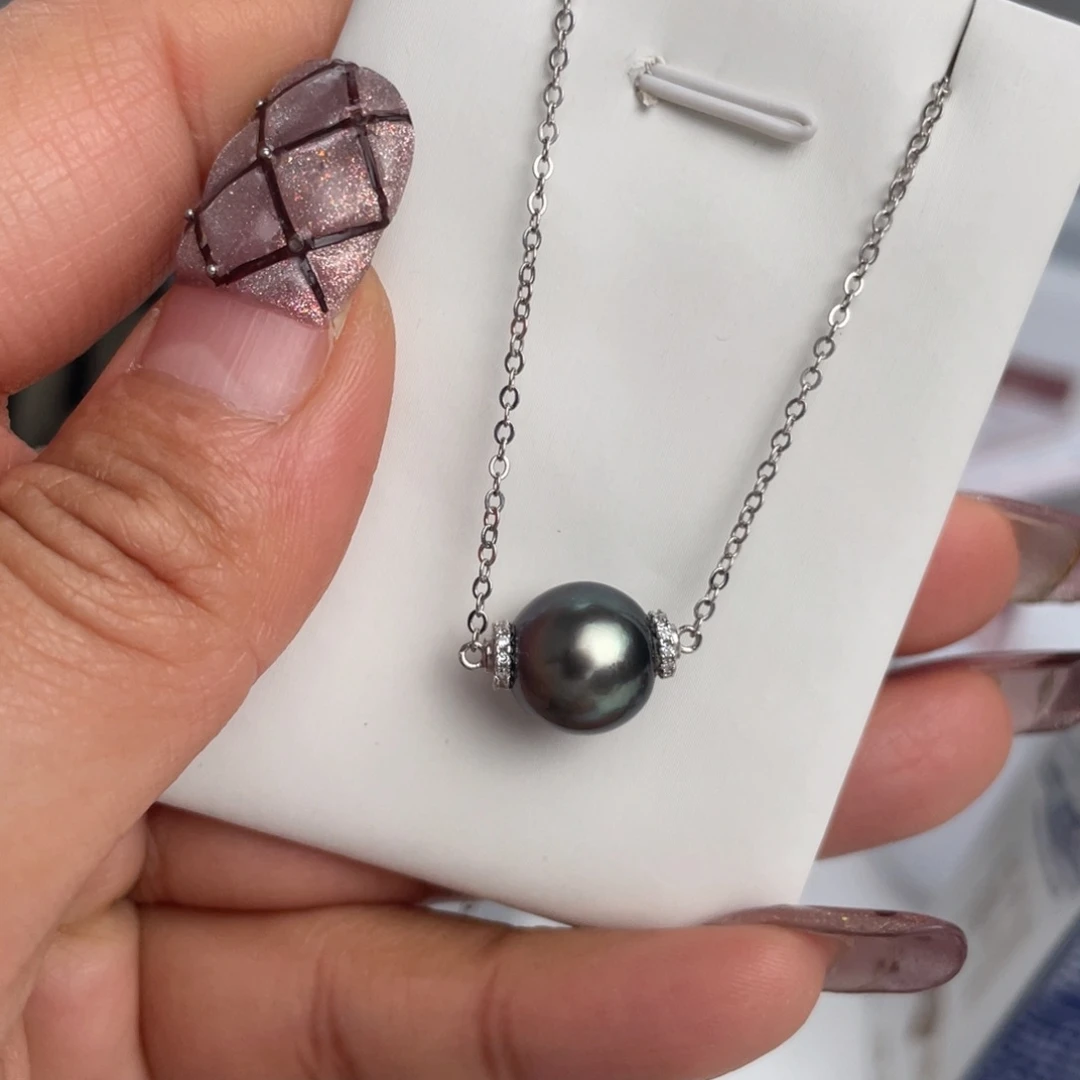 海水珍珠颈饰银S925镶嵌