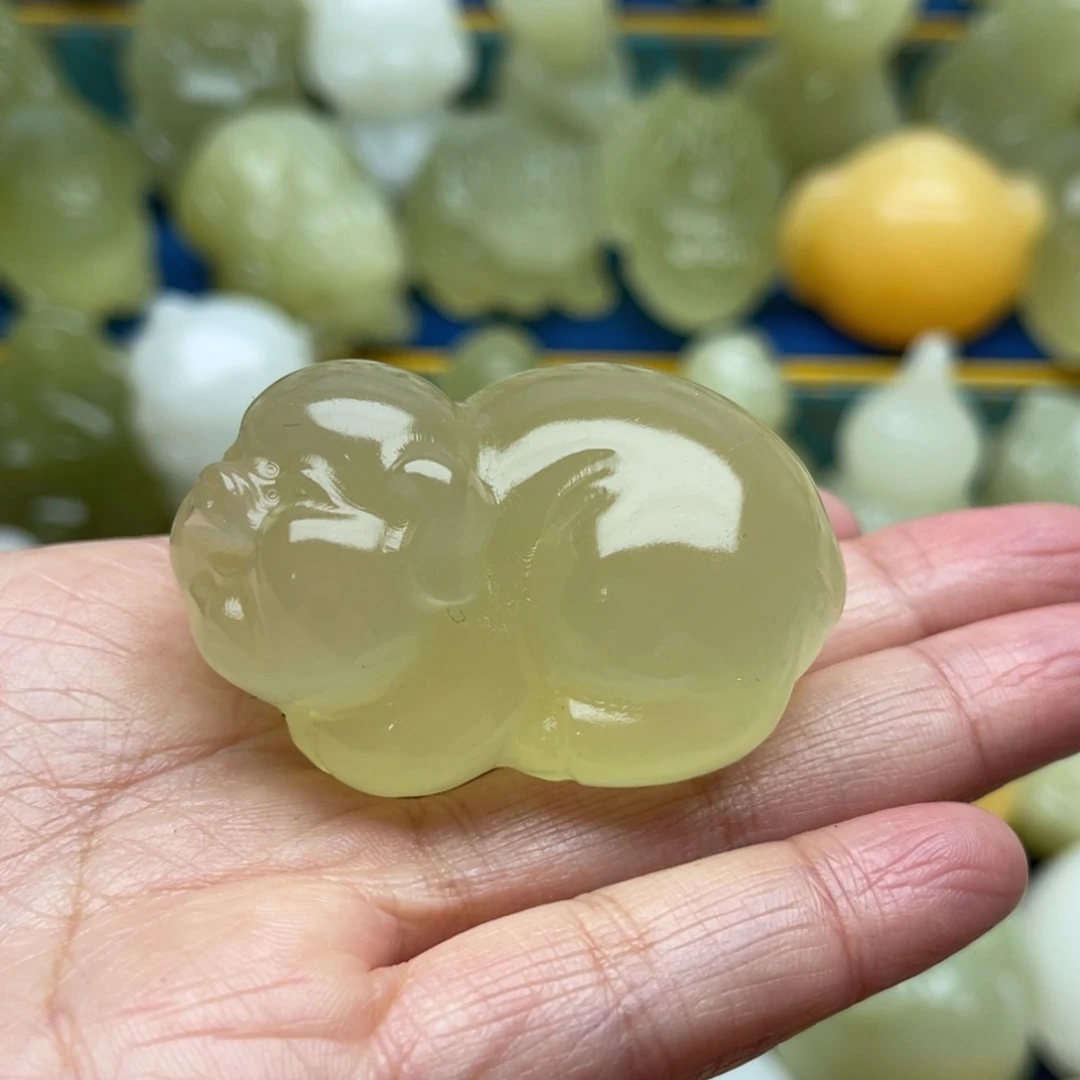 玉天然桌面小摆件