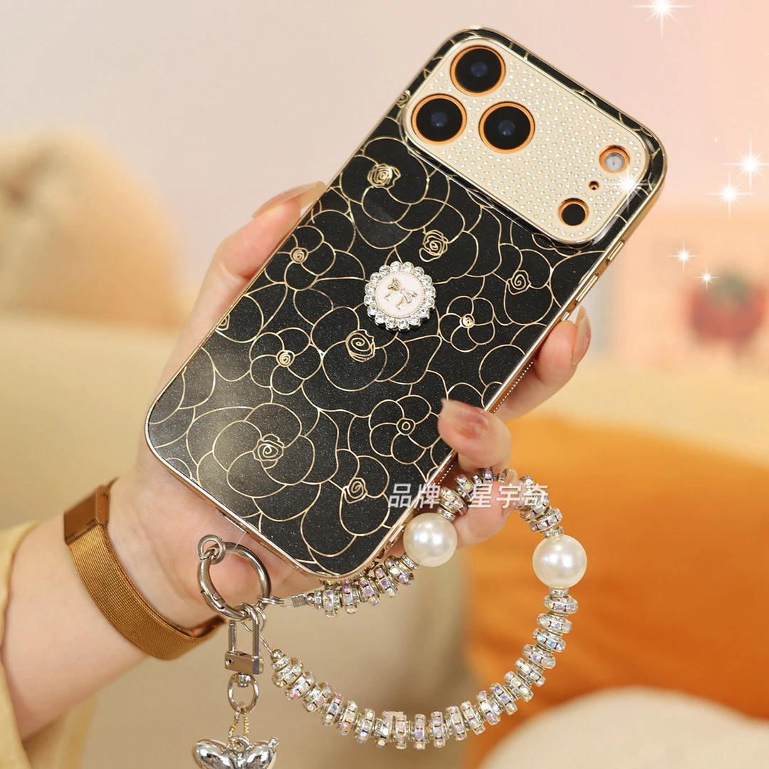 黑色适用苹果17promax手机壳17pro女款16pm防摔15pm新款14时尚AIR