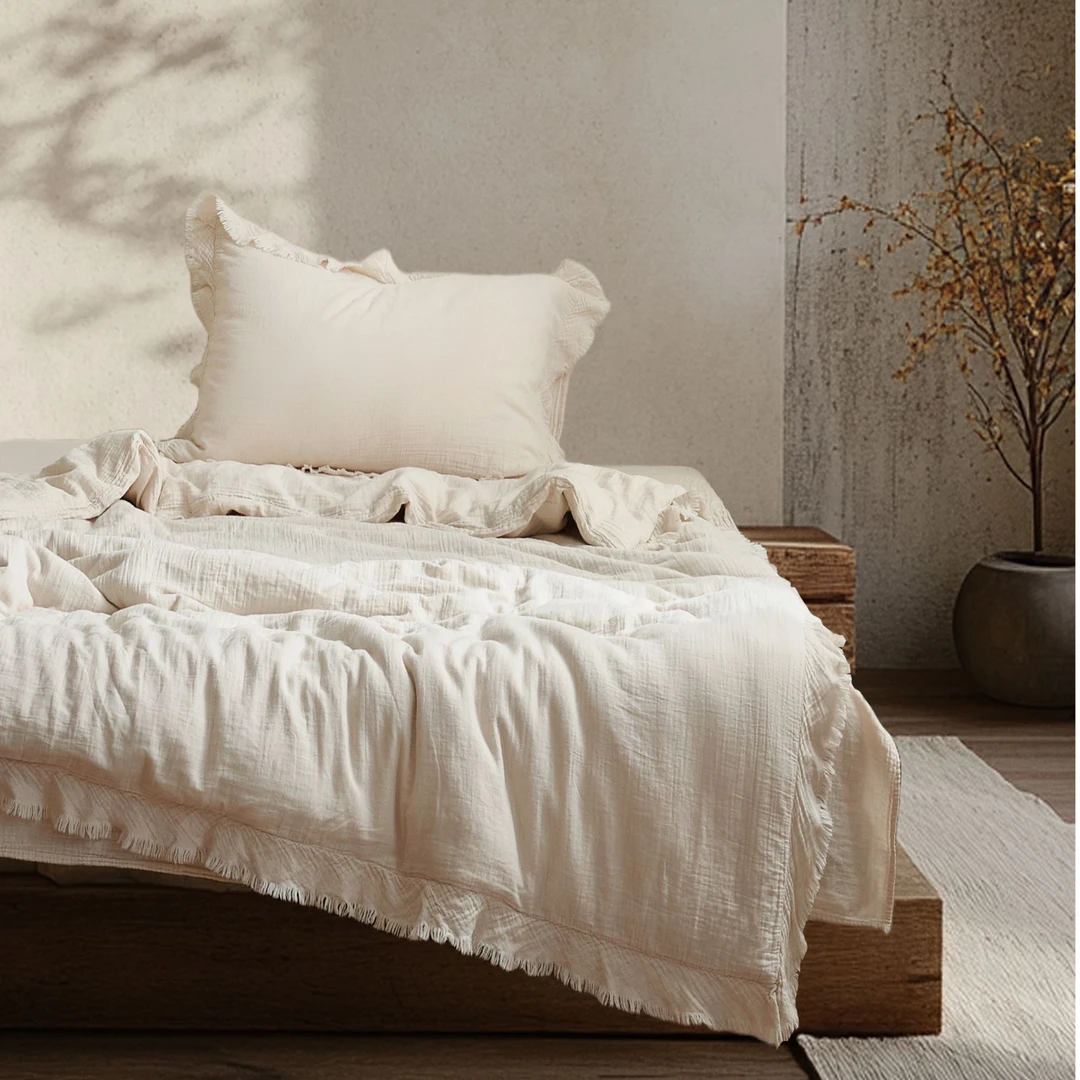 原棉本棉流苏三件套