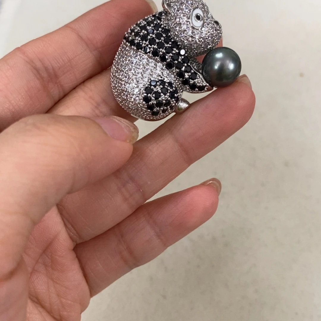 胸针合金海水珍珠