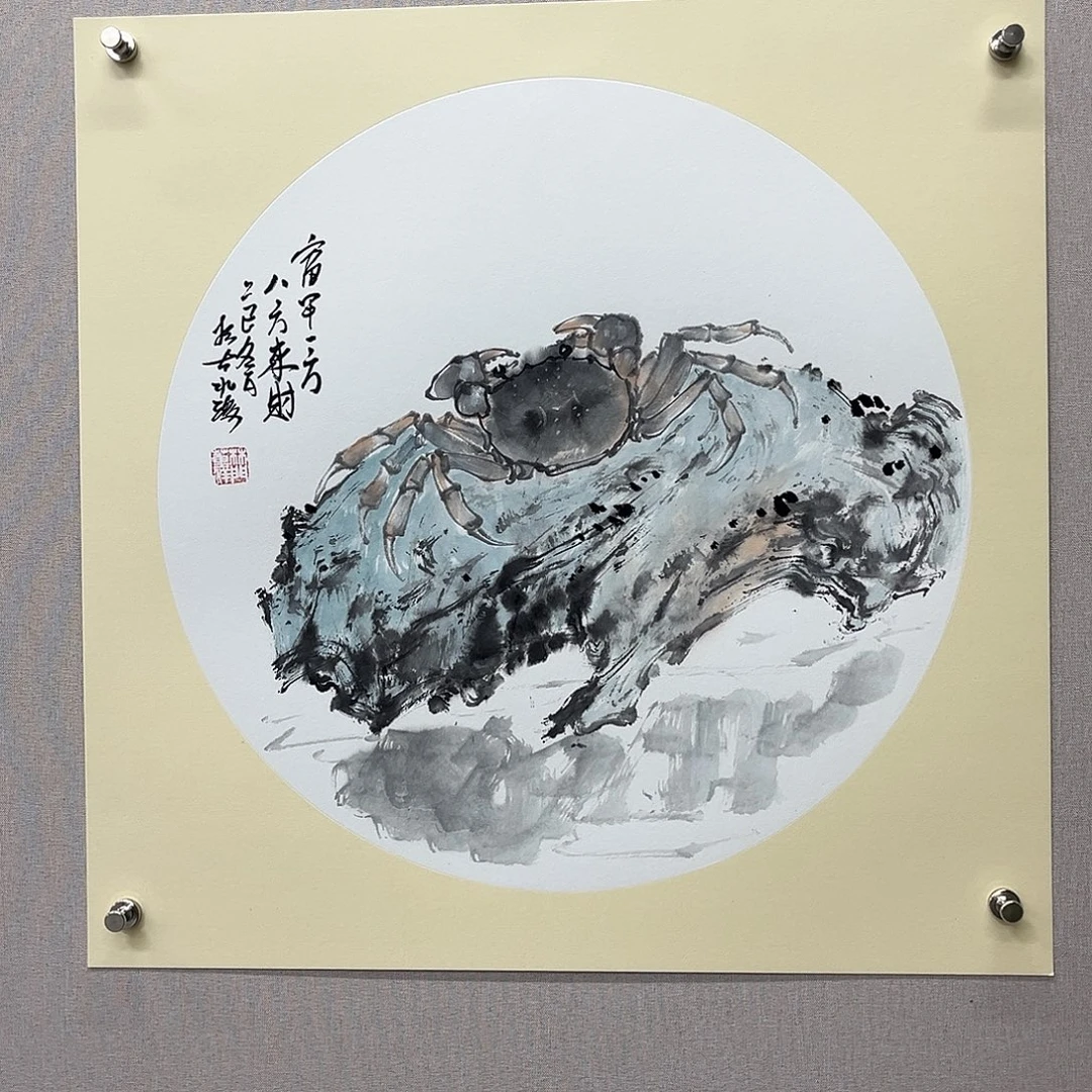 国画艺术家真人手绘