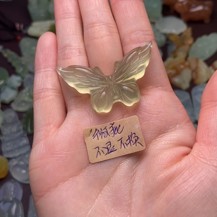 饼***＾蛇纹石玉未镶嵌颈饰