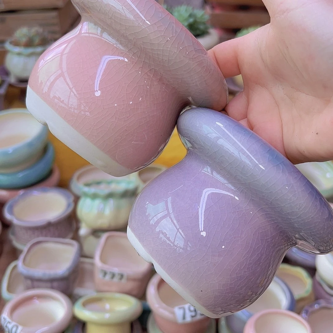 陶瓷花盆当场满12包邮