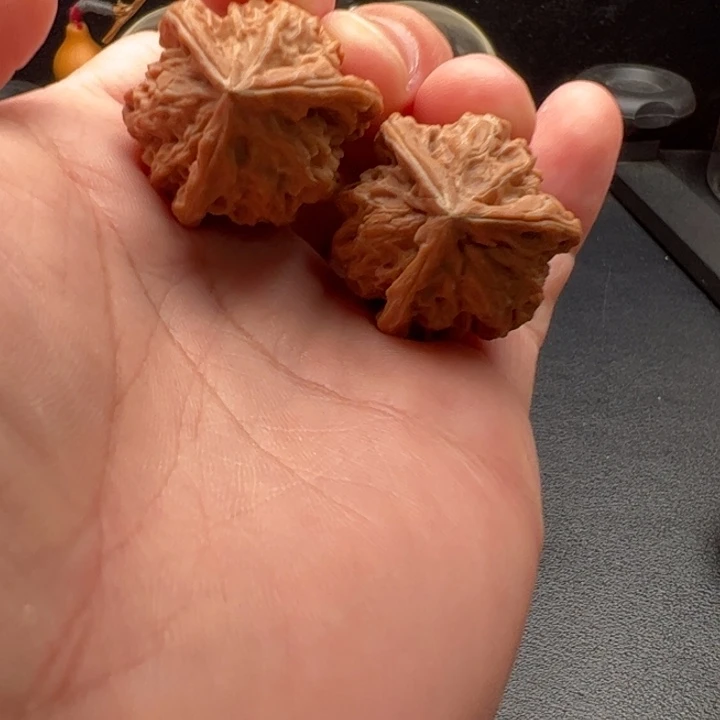 把件文玩核桃29+盘山三棱