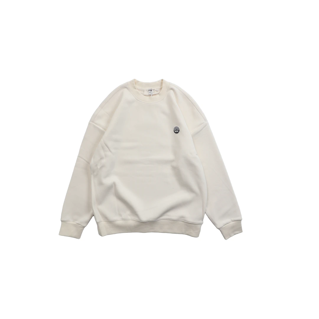 QC-W865印花纯色长袖圆领卫衣情侣款