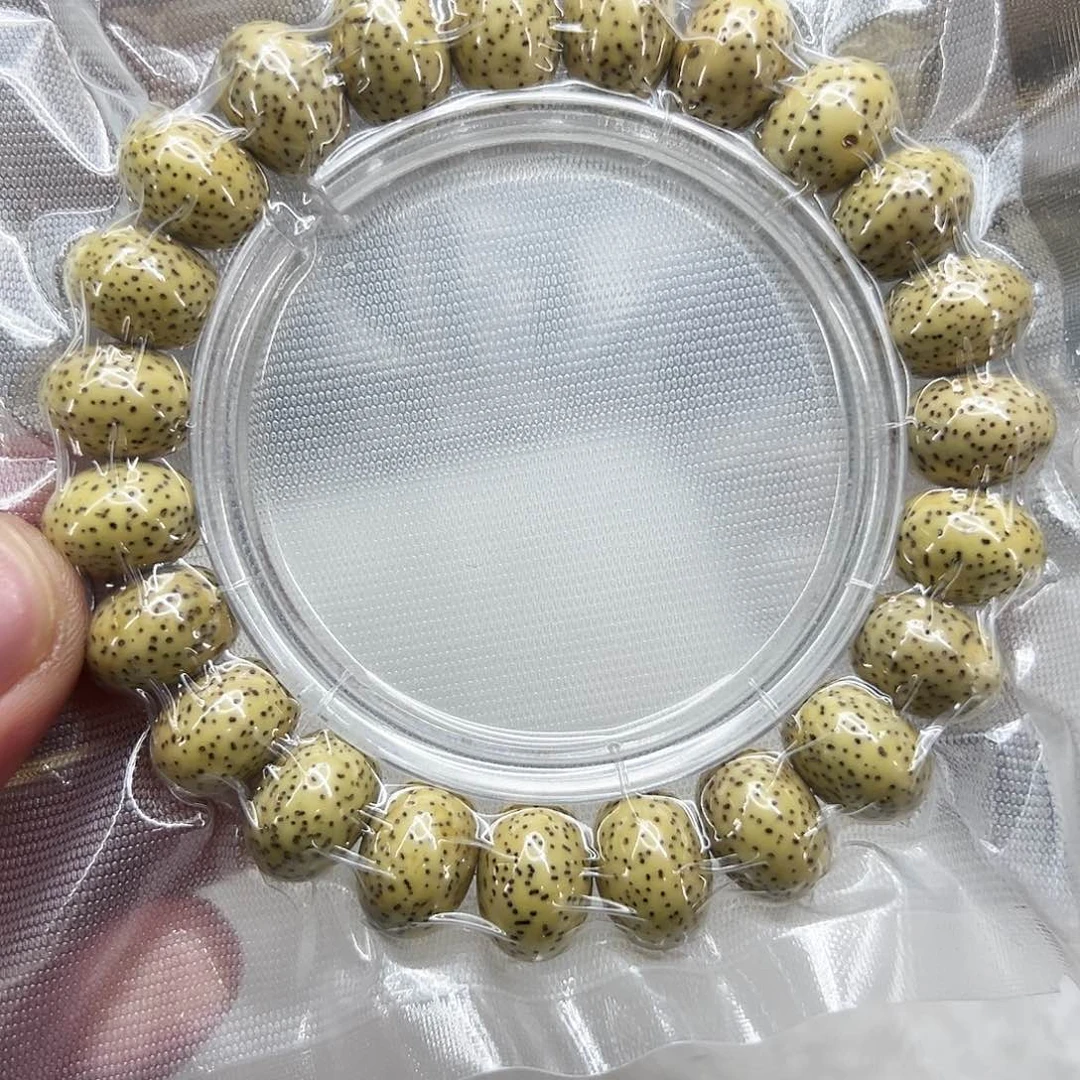 星月菩提手串109荣耀黄星月菩提单圈苹果园1.4