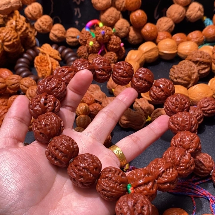 舍***0木质磨盘筋八棱手持
