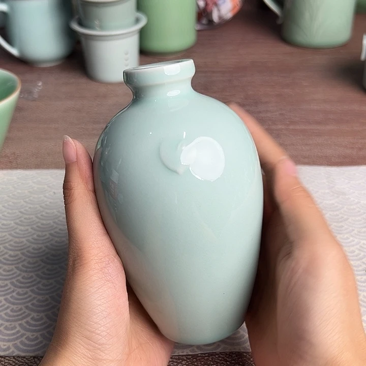 龙泉云间青瓷小米茶器