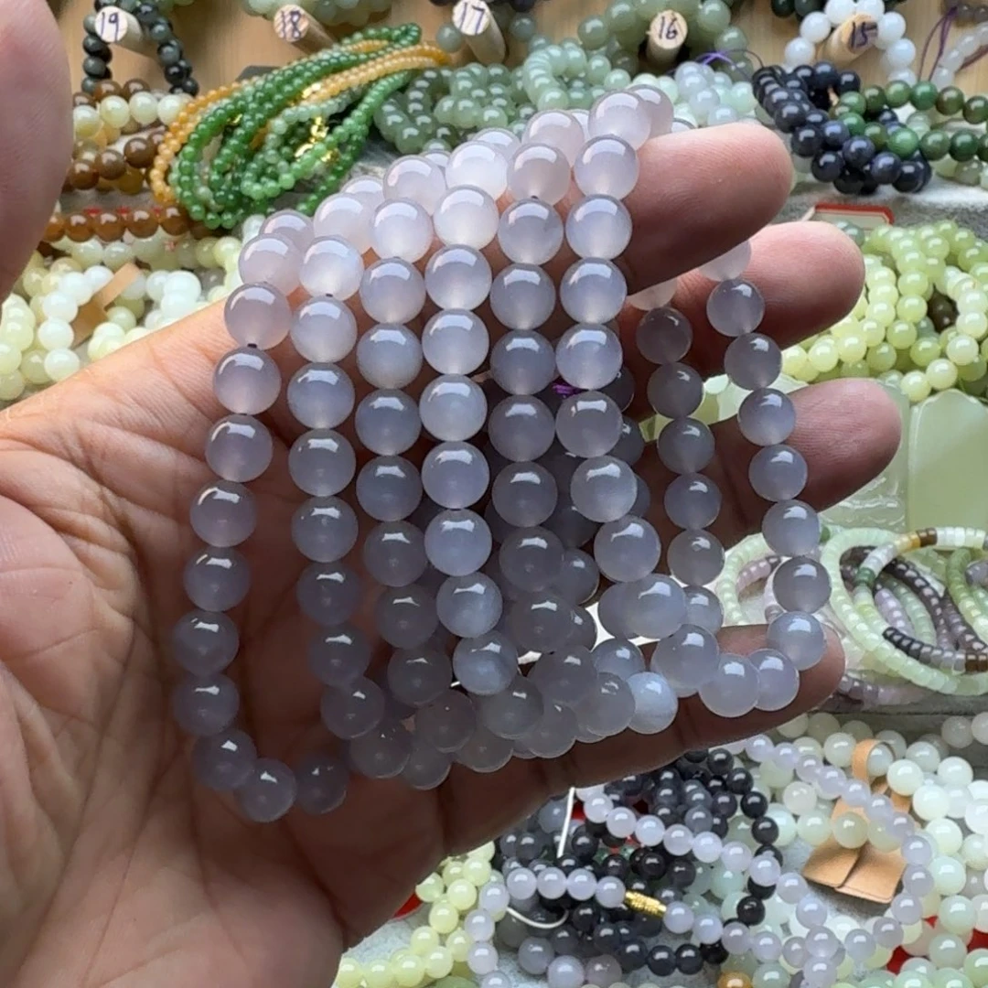 未镶嵌手链和田玉多样性发一
