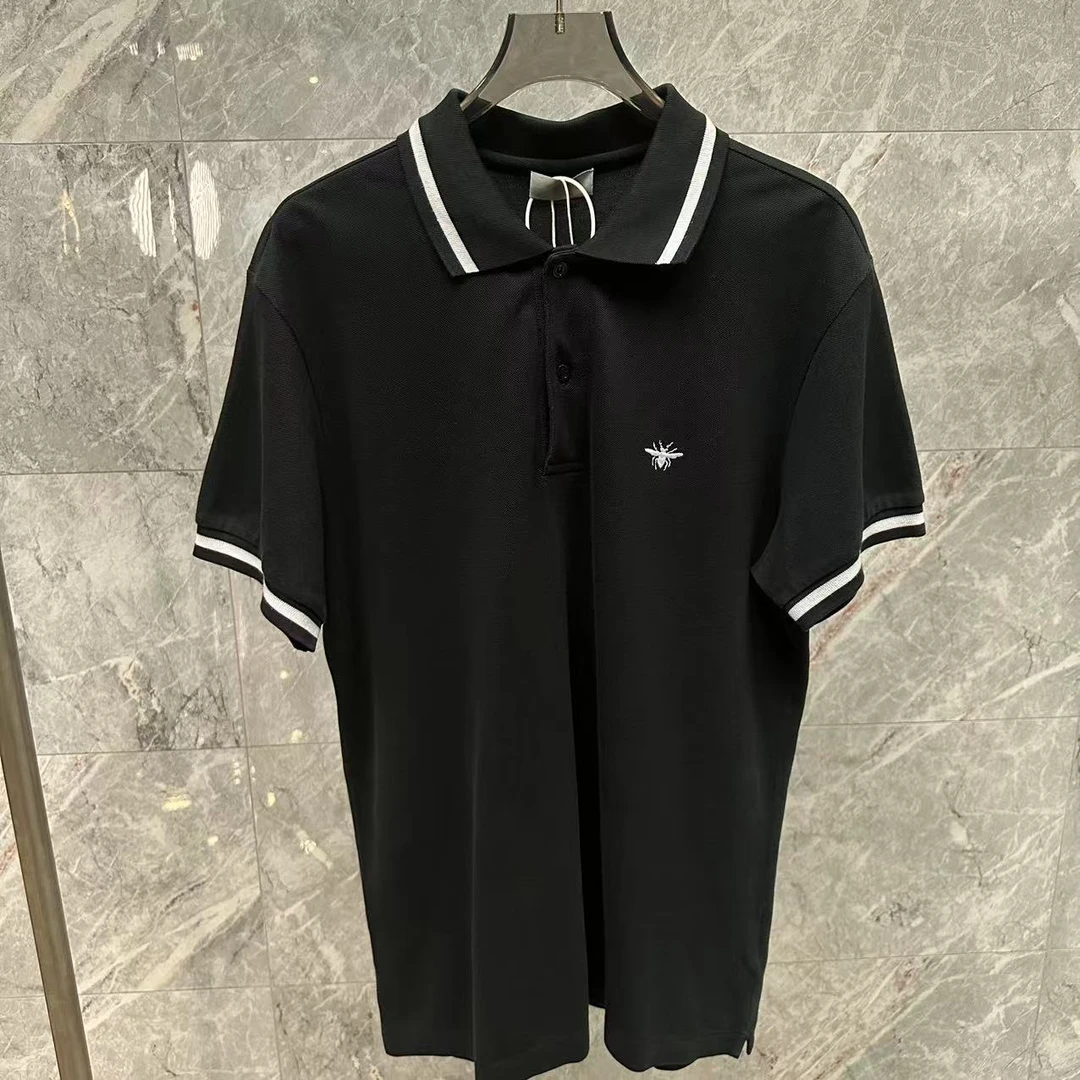 99新 DIOR/迪奥 DIOR迪奥/墨黑色POLO衫短袖/L码