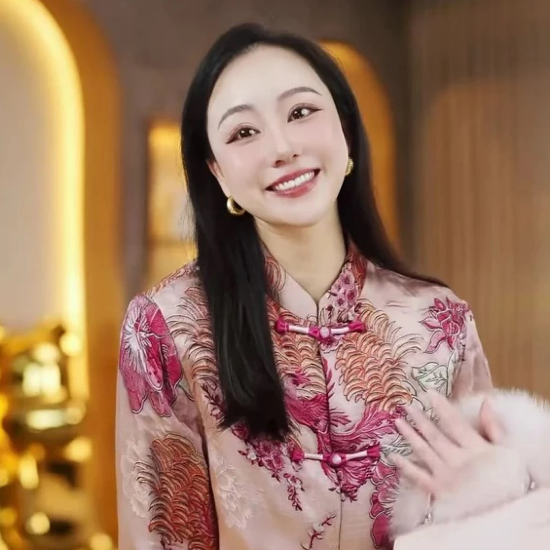 3308新国潮立体刺绣毛毛外套