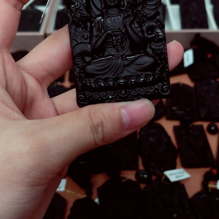 山***星天然缅料a货钢琴黑特色题材挂件