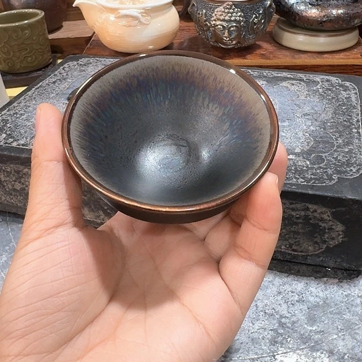 青瓷主人杯，一个，瓷。。品茗瓷