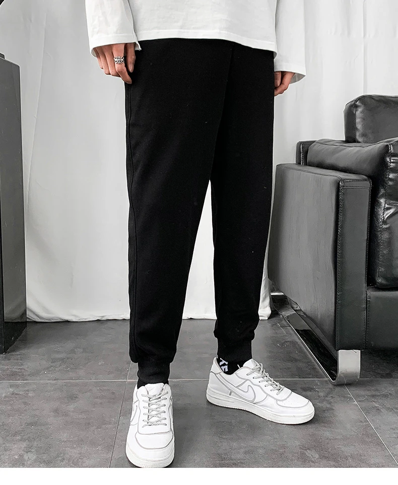 男士2025时尚运动休闲百搭修身宽松卫裤